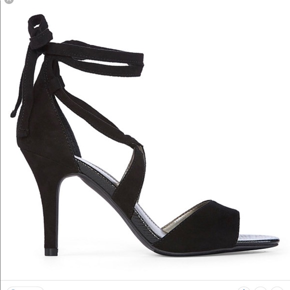 Blush colored ankle tie heel - Picture 4 of 4